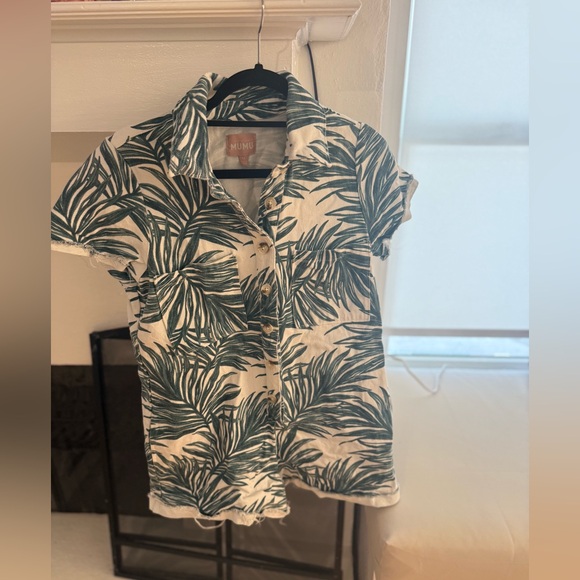 Show Me Your MuMu Other - Show Me Your Mumu Denim Romper - Tropical Print